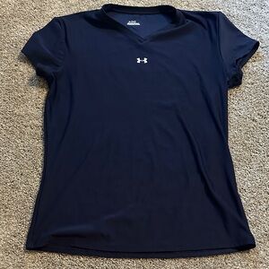 Under Armour Women's Navy V-Neck Tee